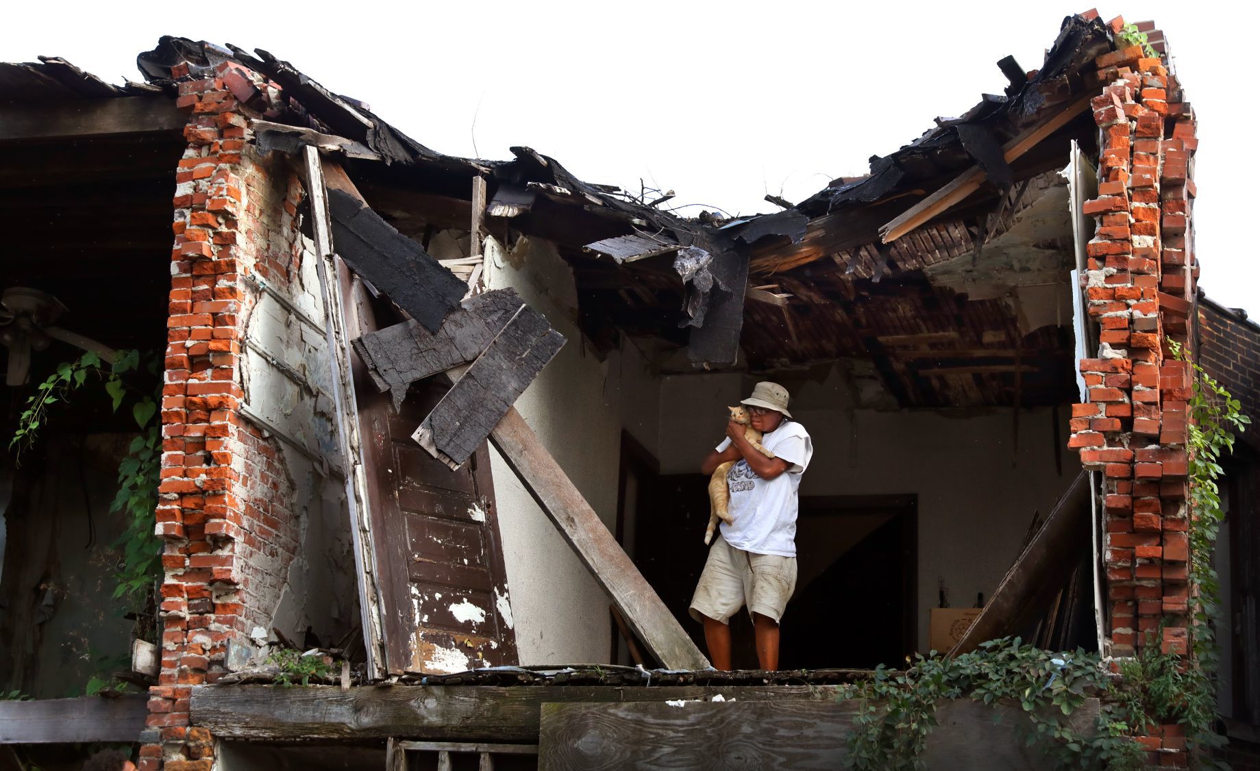 Crumbling walls of vacant homes reveal lives unseen